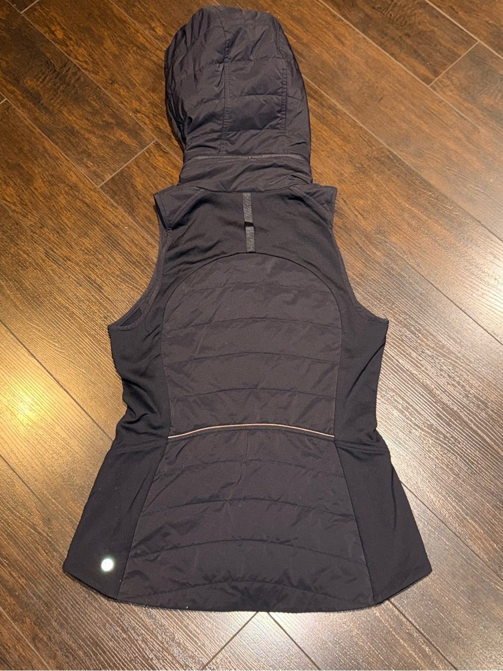 lululemon athletica Black Quilted Hooded Vest